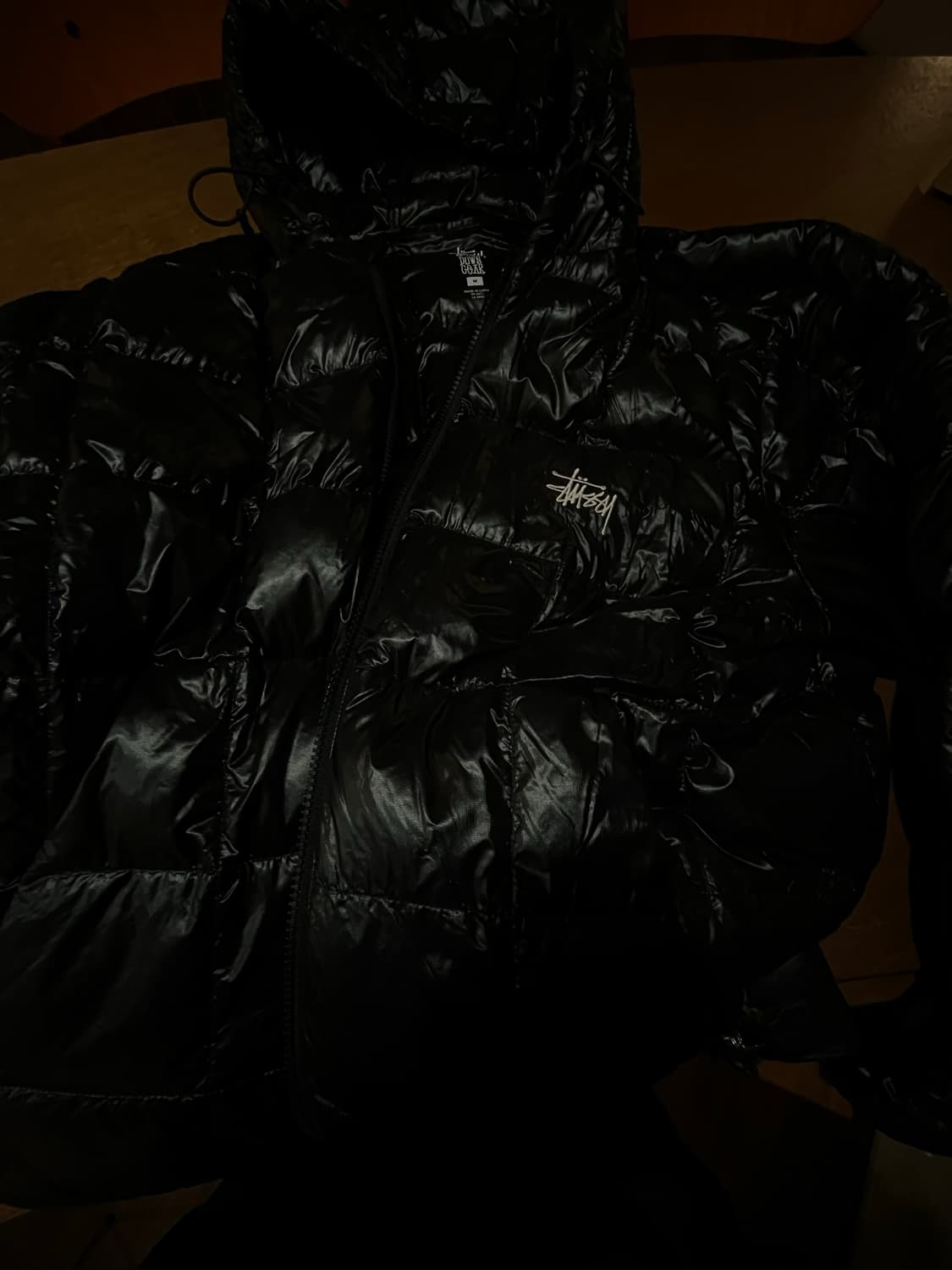 스투시 후드퍼퍼블랙 경량패딩 상품이미지2