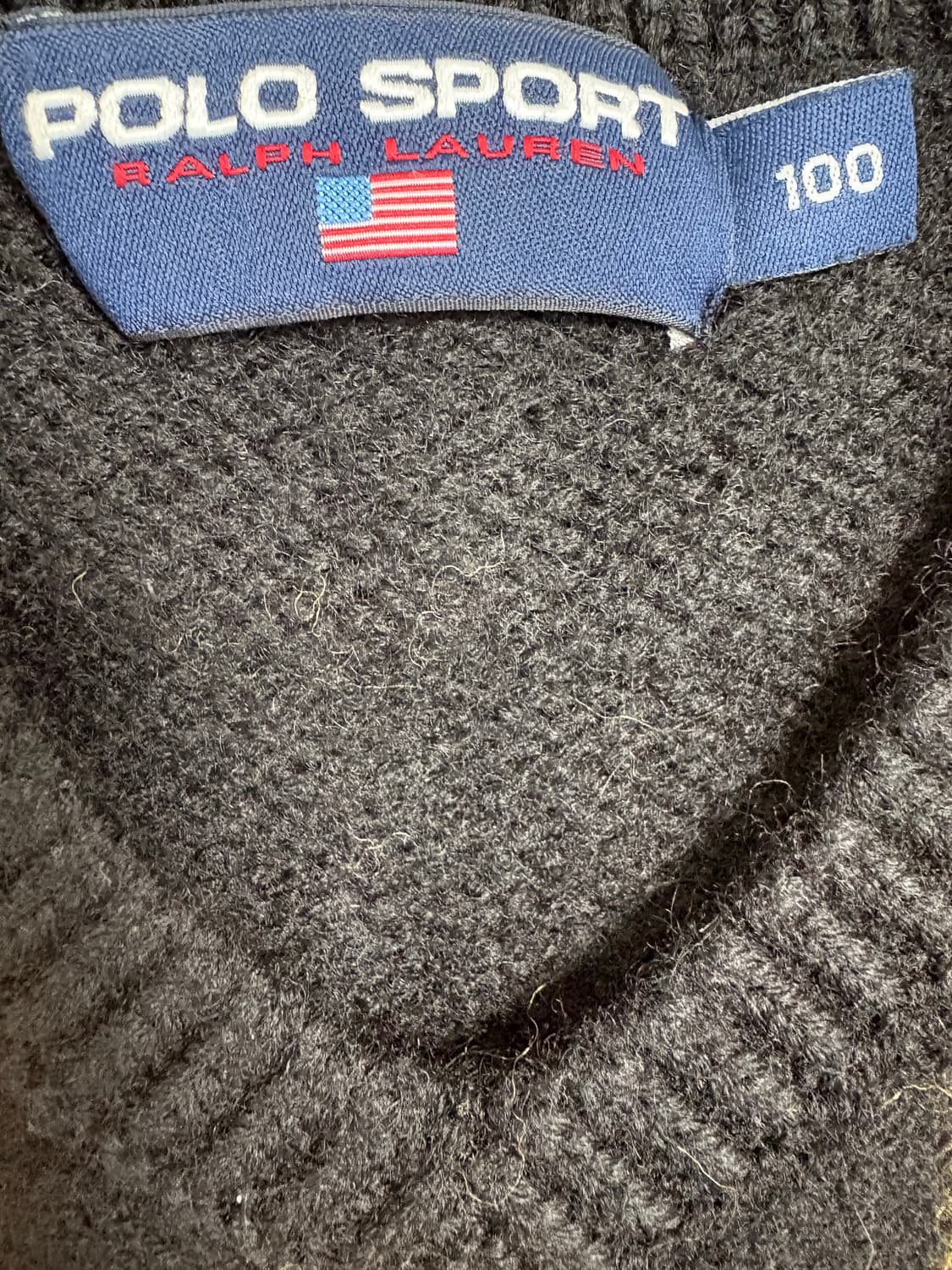 폴로 스포츠 니트 블랙 상품이미지6