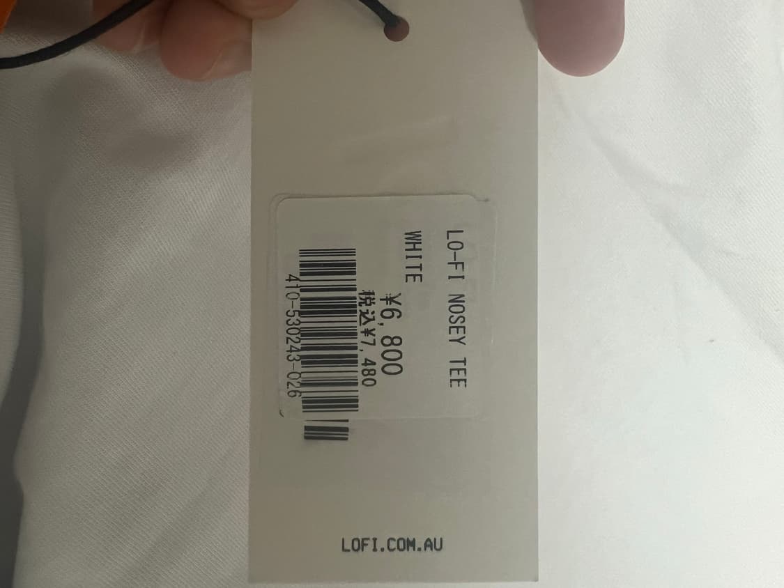 LO-FI NOSEY TEE white m사이즈 상품이미지3
