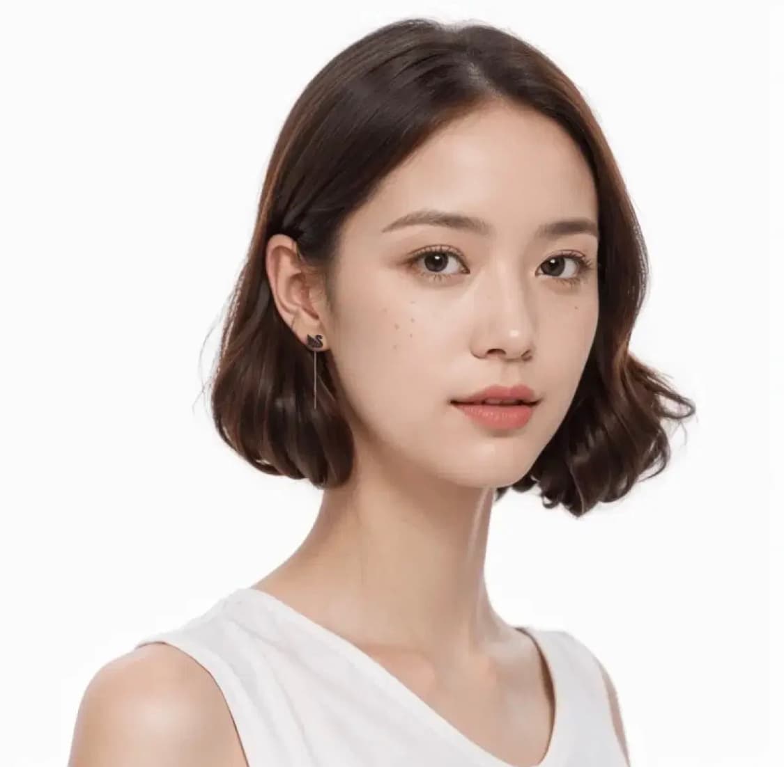 스와로브스키 블랙 스완 목걸이 귀걸이 세트 상품이미지2