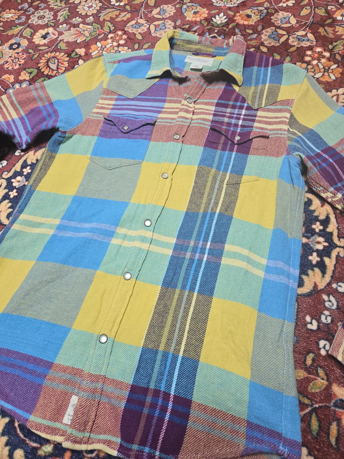 데님앤서플라이 랄프로렌 멀티컬러 웨스턴 체크 셔츠 L 상품이미지2