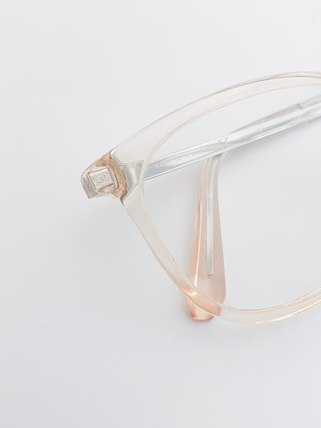샤넬 클리어 투명 안경 안경테빈티지 상품이미지3