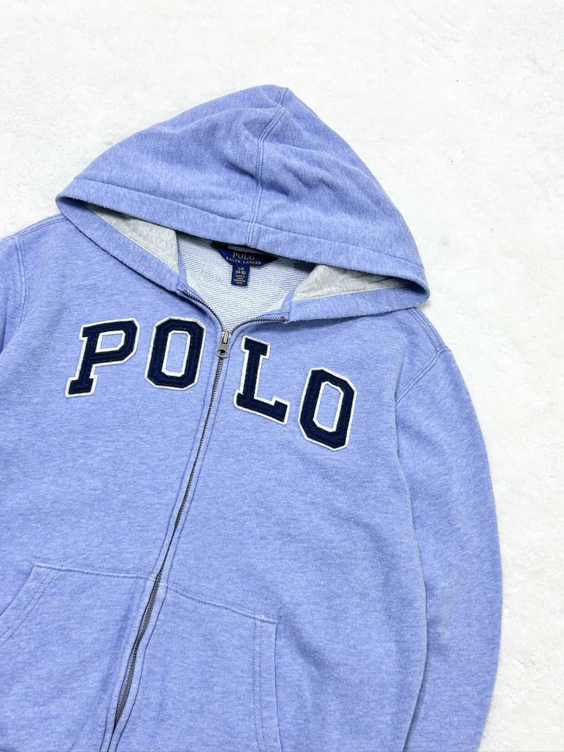 폴로 빅로고 뮤트소라 후드집업 상품이미지6