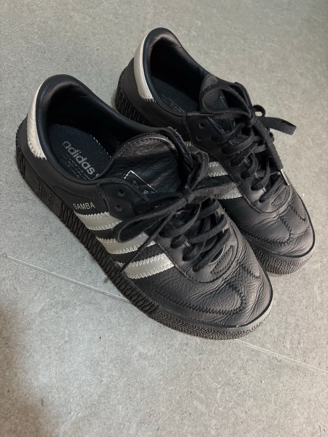 Adidas samba silver/black 225 상품이미지2