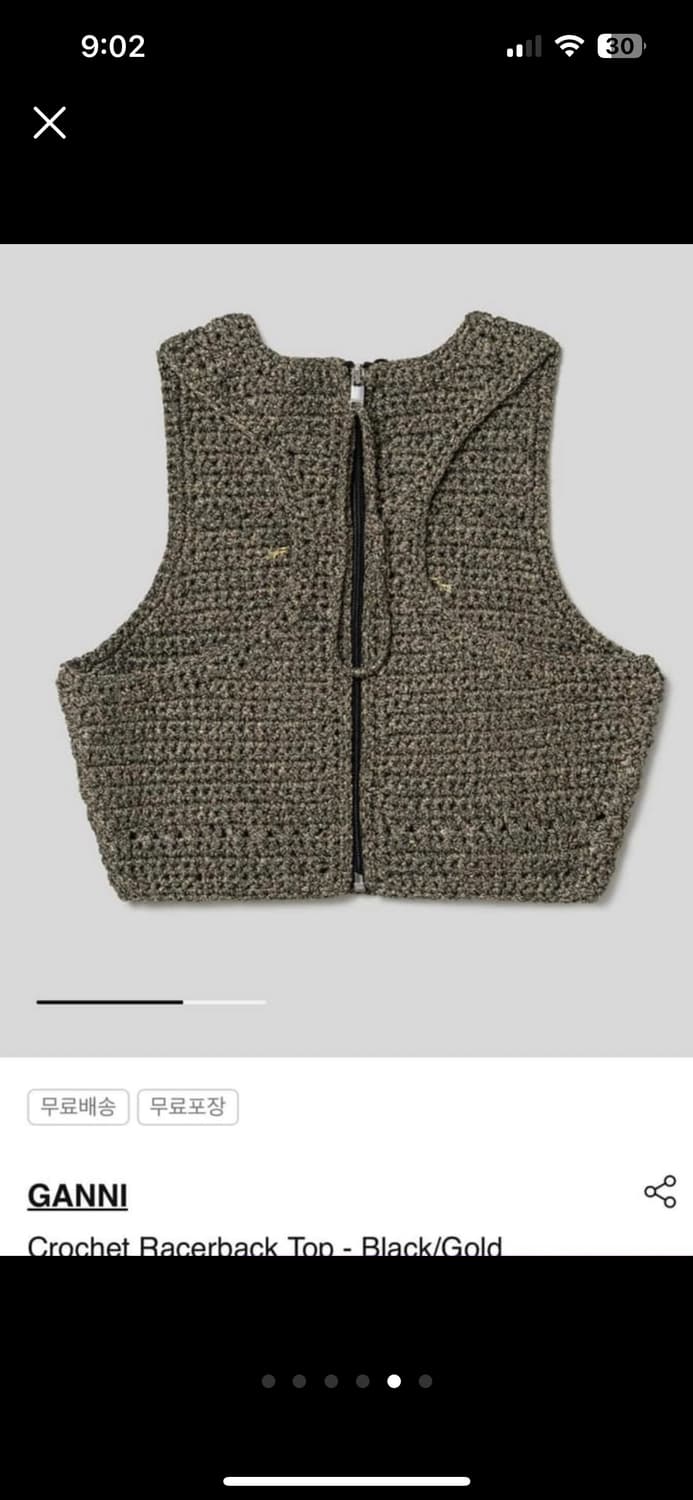 가니 Ganni 크로쉐뜨게 베스트 상품이미지5