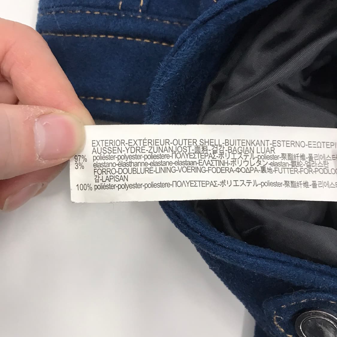 자라 벨벳 스웨이드 자켓 블루[L사이즈] 상품이미지7