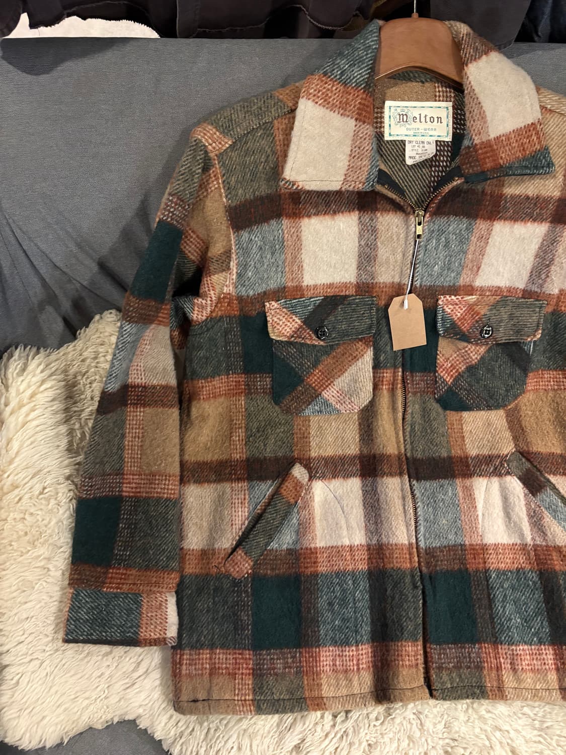 Melton usa 체크 셔츠 자켓 상품이미지2