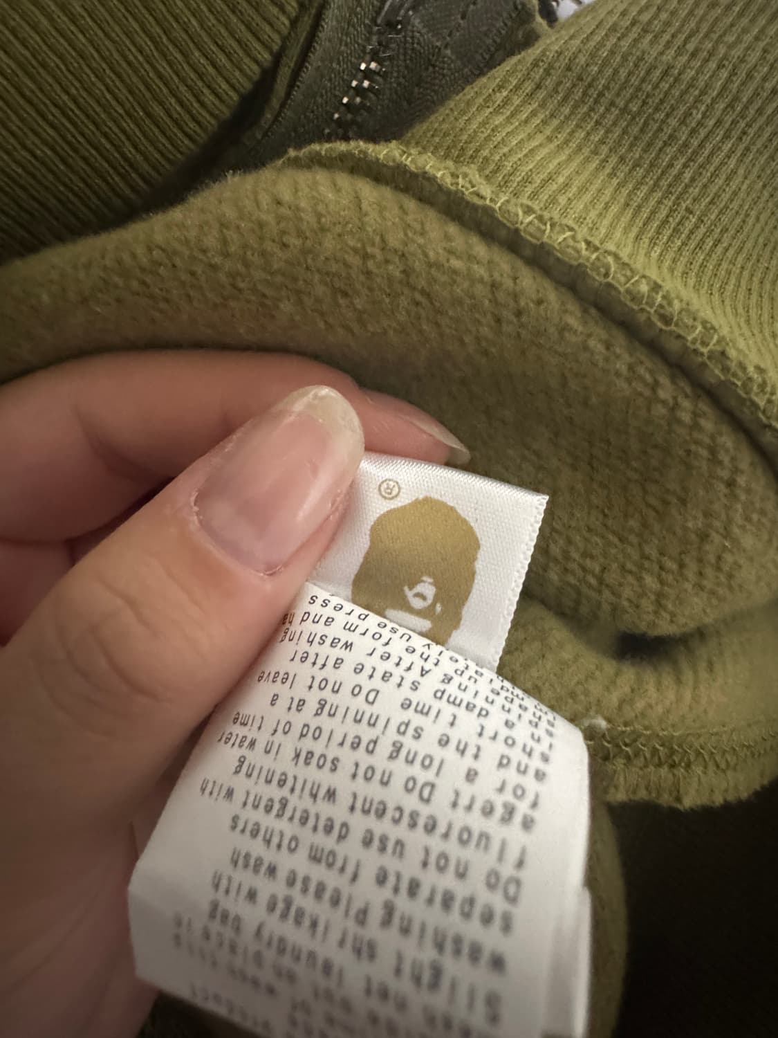 베이프 녹계 후드집업 후디  상품이미지7