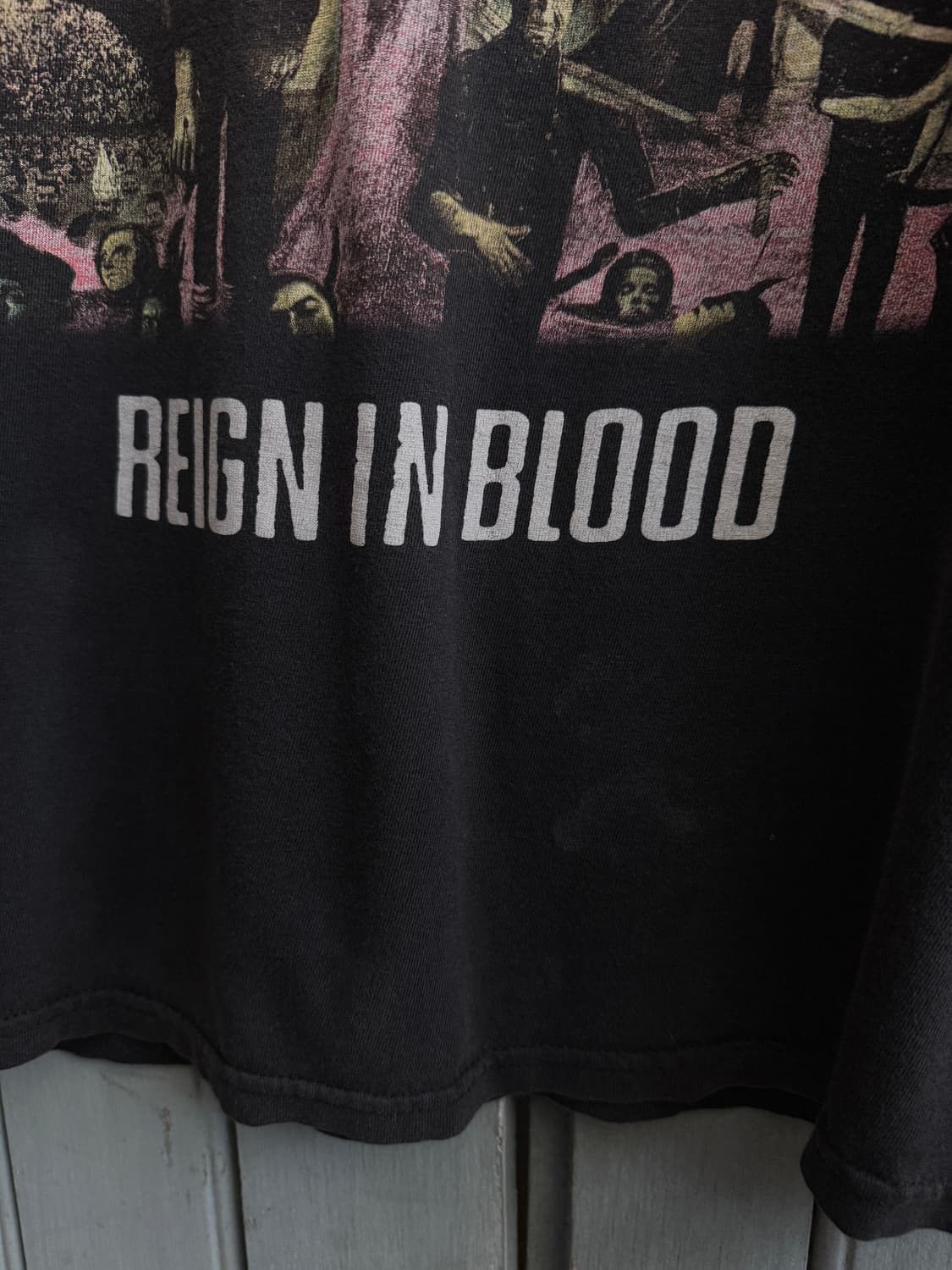 [L]SLAYER REIGN IN BLOOD 밴드 티셔츠 상품이미지4