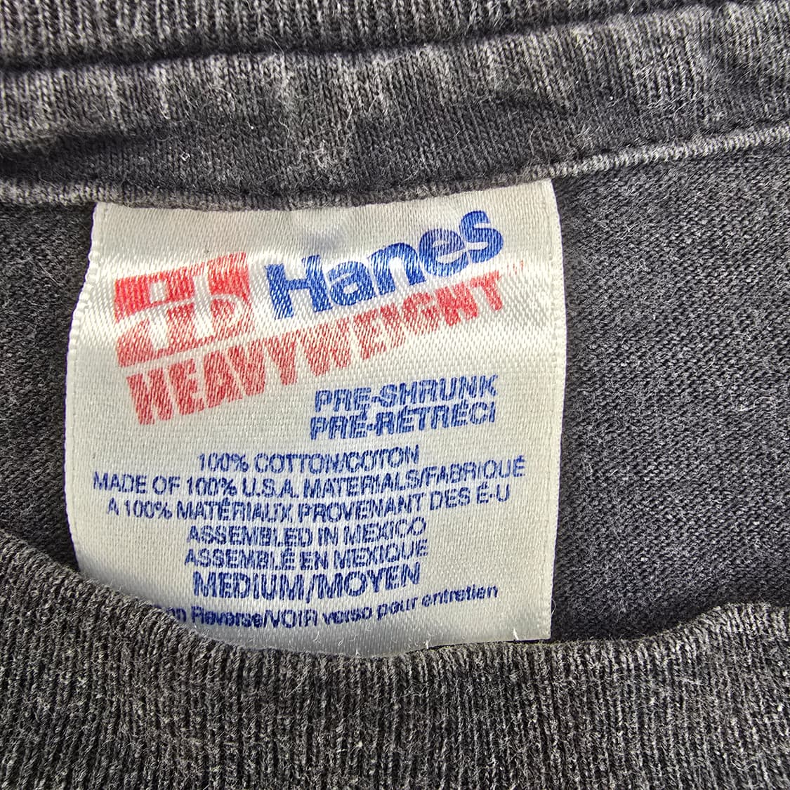 Vintage 90s Hanes 헤비웨이트 싱글스티치 티셔츠  상품이미지3