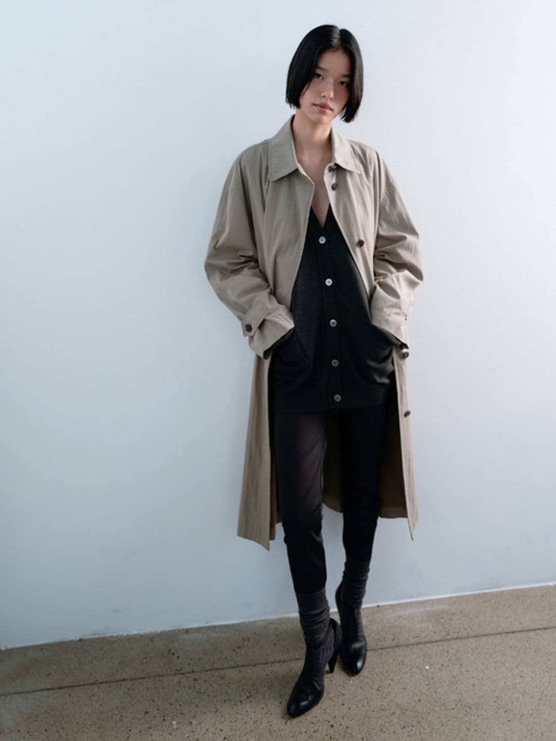 모노하 트렌치코트 얼바닉30 킨더살몬 lfm 포터리 르메르 cos 토템 상품이미지2