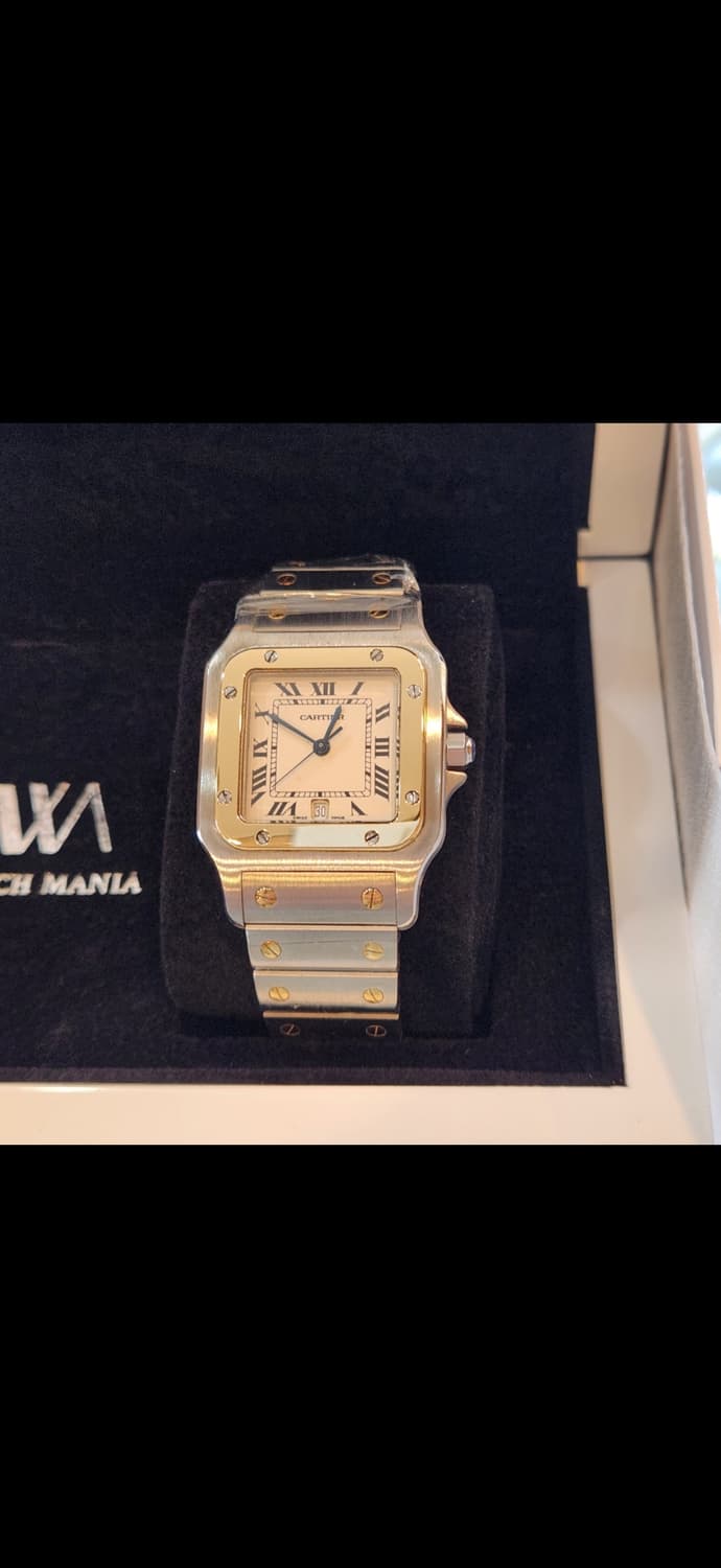 까르띠에 산토스 갈베 LM 라지 콤비 상품이미지1