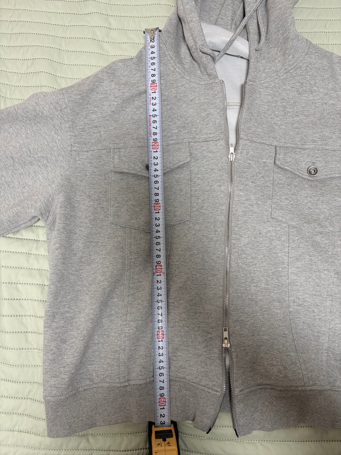 남자 AONE 크롭 후드 집업 상품이미지3