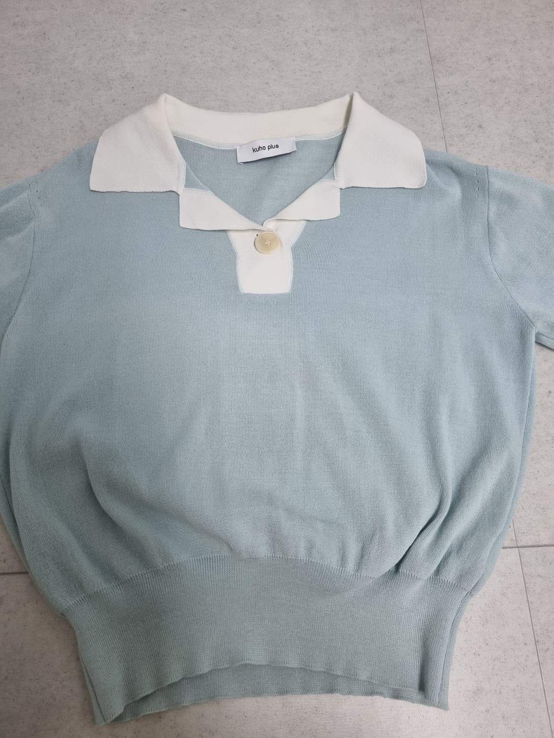 구호플러스 반팔 니트 (안소희 착용) 상품이미지5