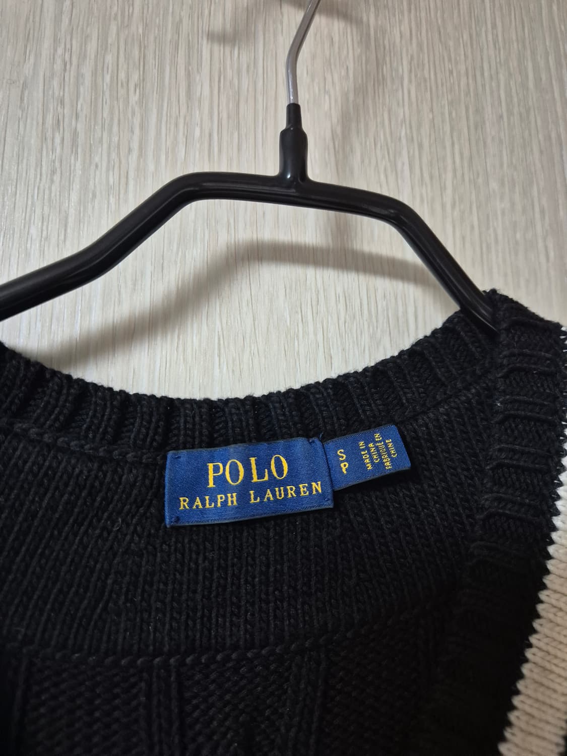 폴로 랄프로렌 케이블니트 브이넥 꽈배기 니트 95 상품이미지3