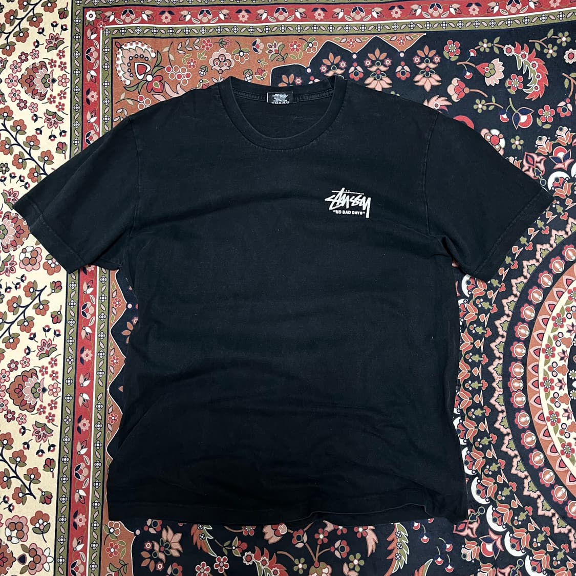 스투시 카네이션 빅로고 반팔티 L/100 상품이미지3