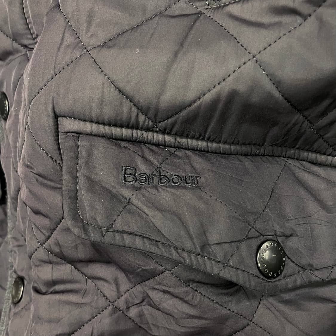 바버 코듀로이 넥 누빔 안감 투웨이 집업 퀼팅 자켓 인터네셔널 상품이미지5