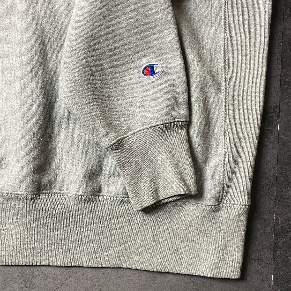 CHAMPION 챔피온 리버스위브 그레이 기모 후드티 A00476 상품이미지5