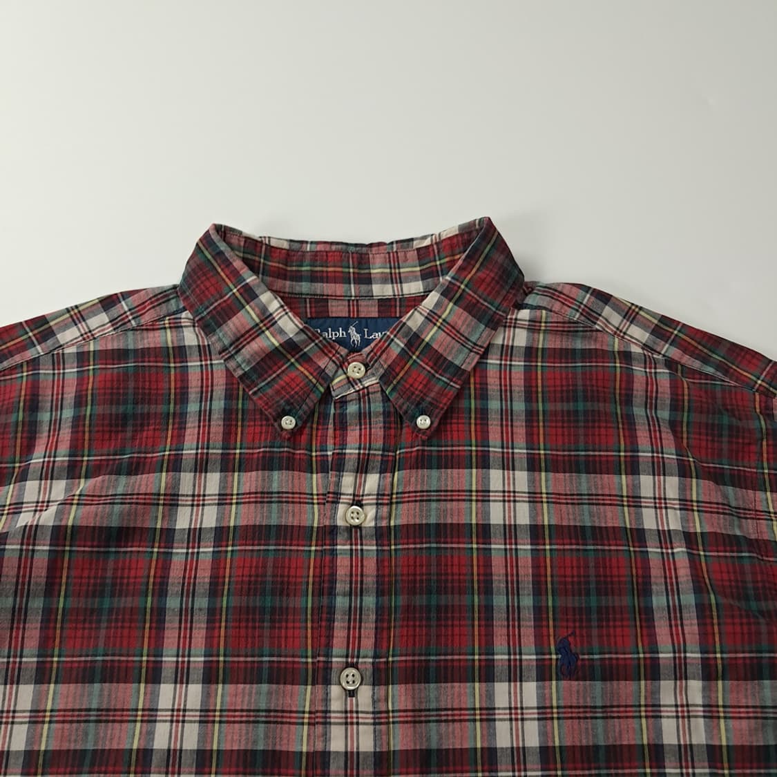 CJ189 2XL 폴로 인도판 클래식 마드라스체크 반팔 셔츠 남방 상품이미지2
