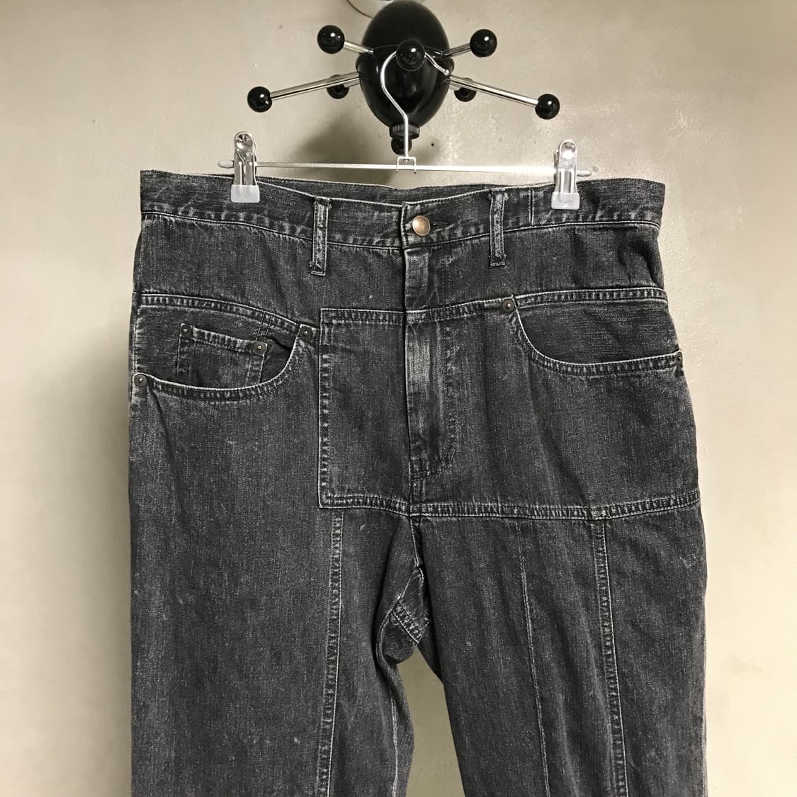 미하라야스히로 흑청 데님 팬츠 46 상품이미지2