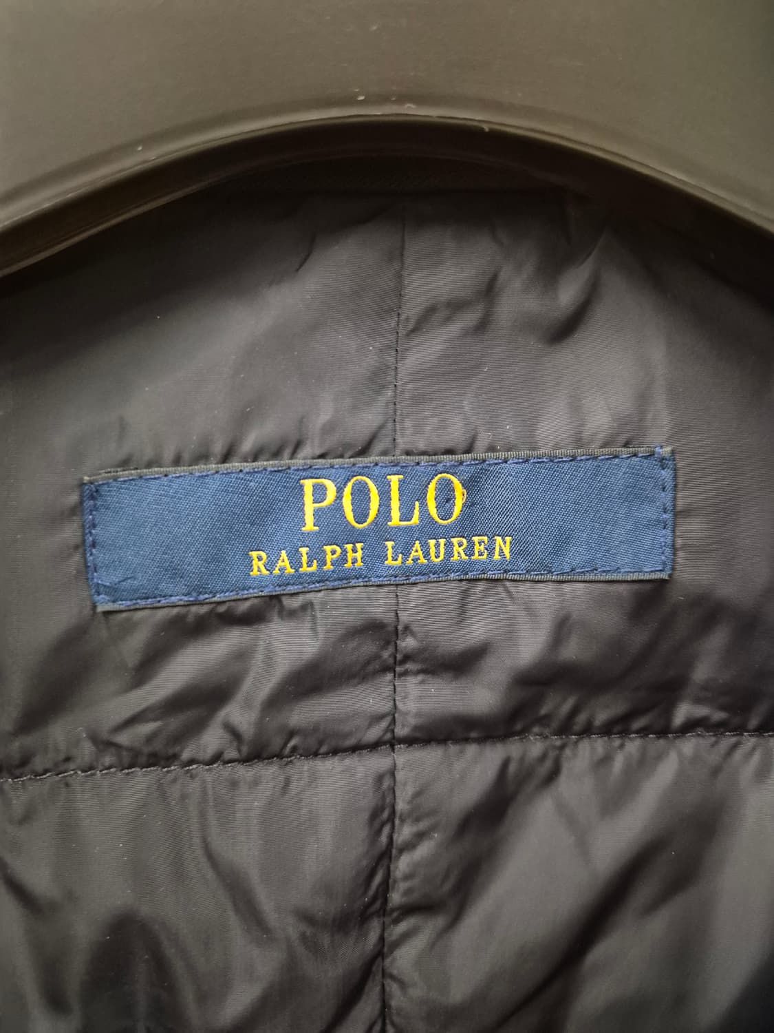 플로 랄프로렌 고트 스킨 배색 패딩 자켓 L 상품이미지4