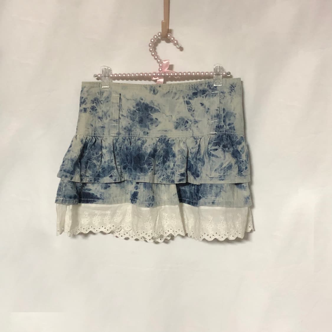 레이스 워싱 데님 스커트 상품이미지6