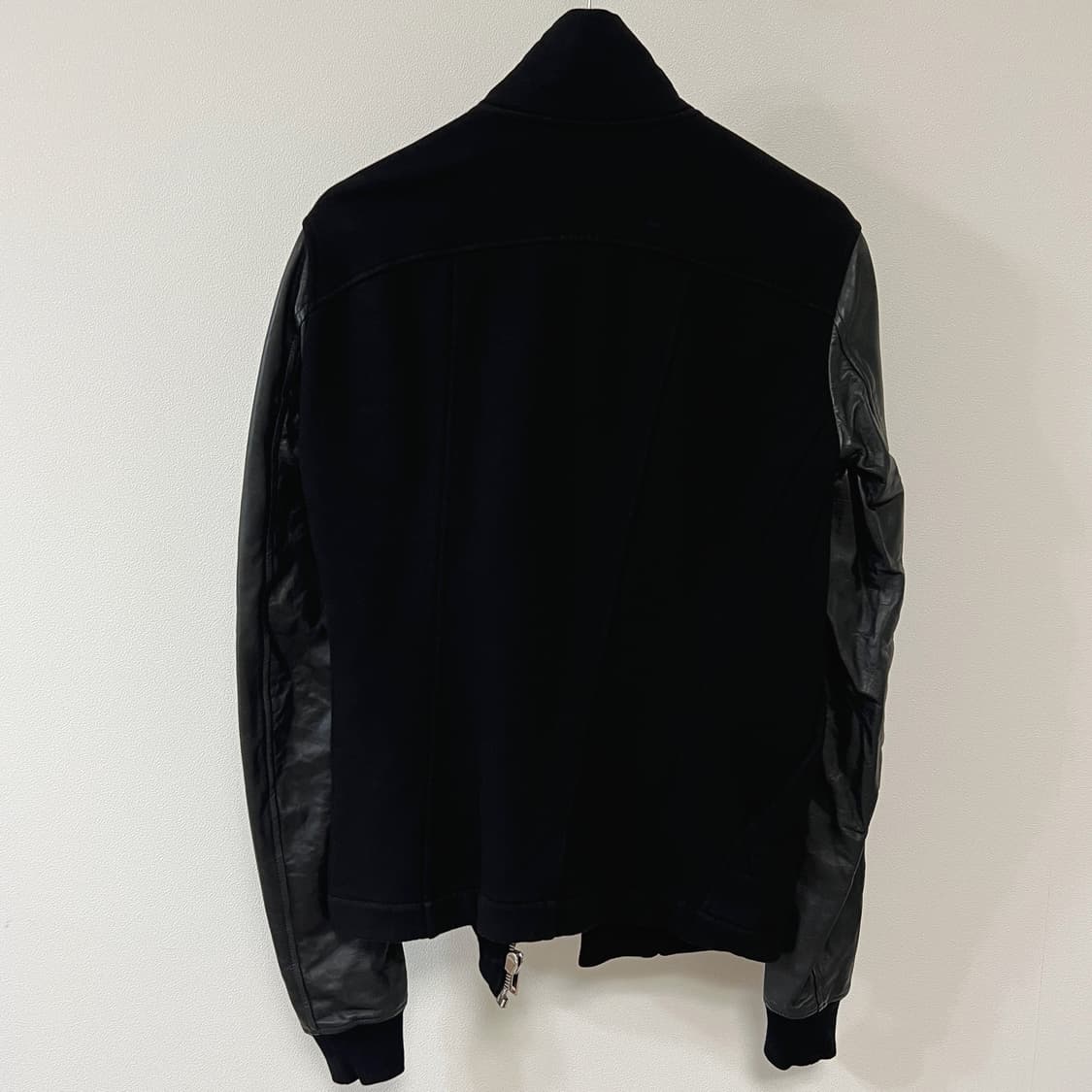 릭오웬스 14FW 다크쉐도우 몰리노 레더 슬리브 사선 자켓 상품이미지2