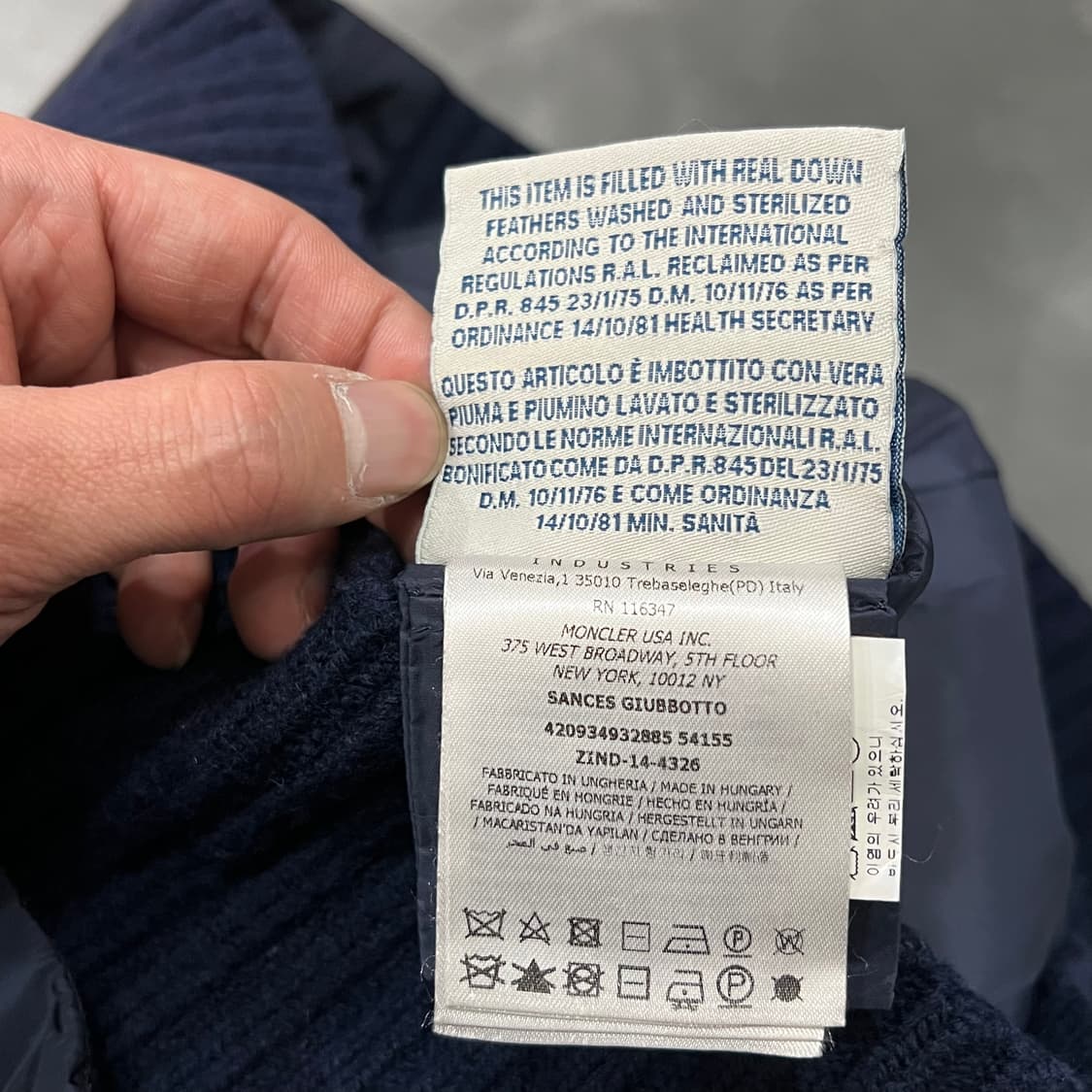  몽클레어 니트 넥 구스다운 패딩 y15559 상품이미지8