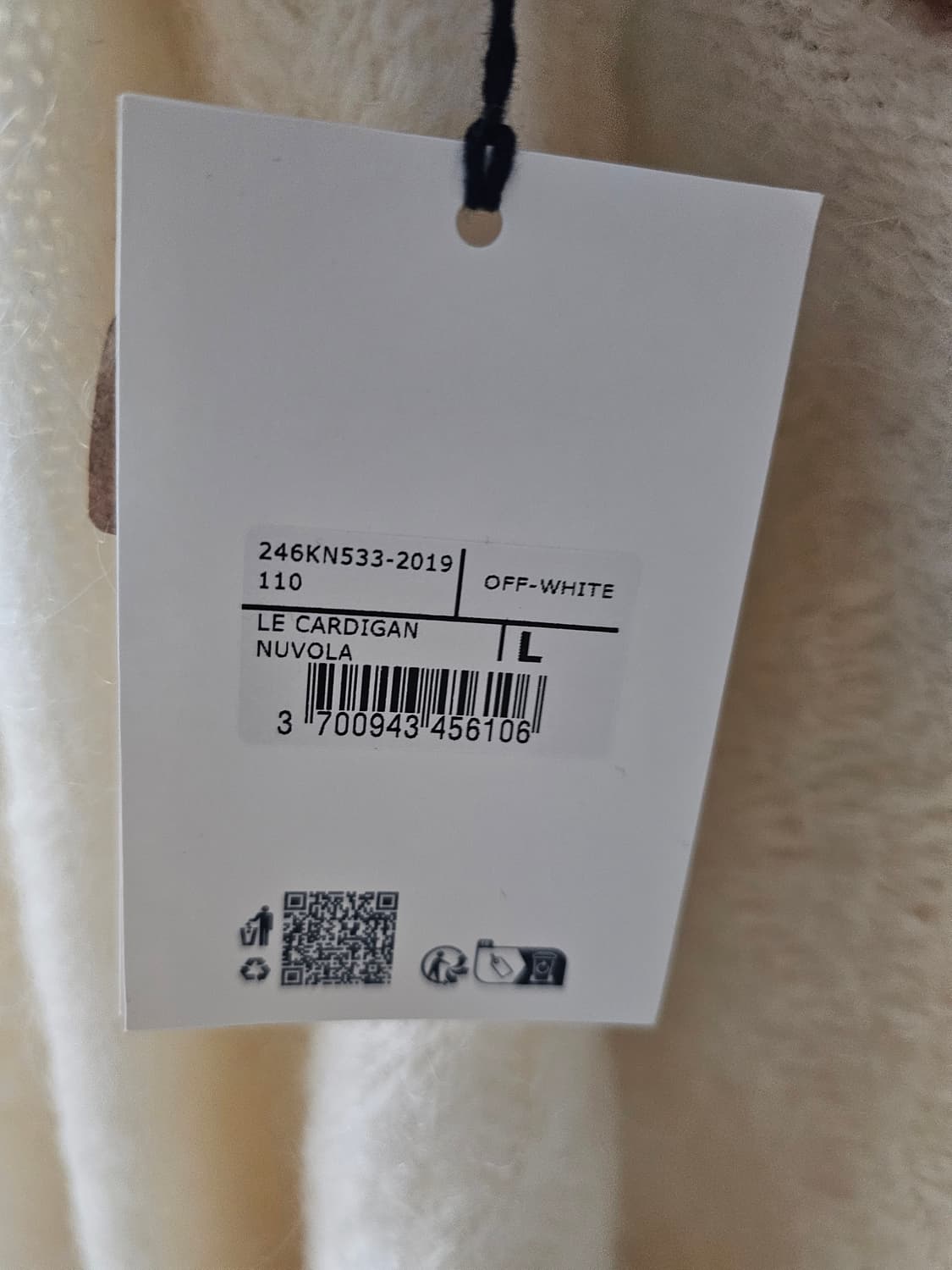 자크뮈스 르 가디건 누볼라 오프화이트 L 상품이미지2