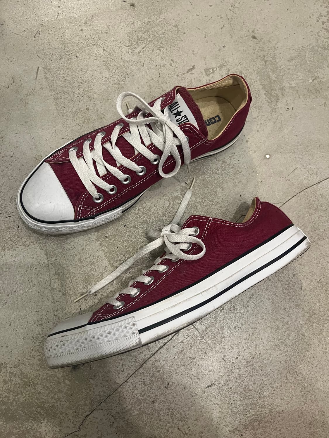 빈티지 컨버스 로우 버건디 상품이미지2