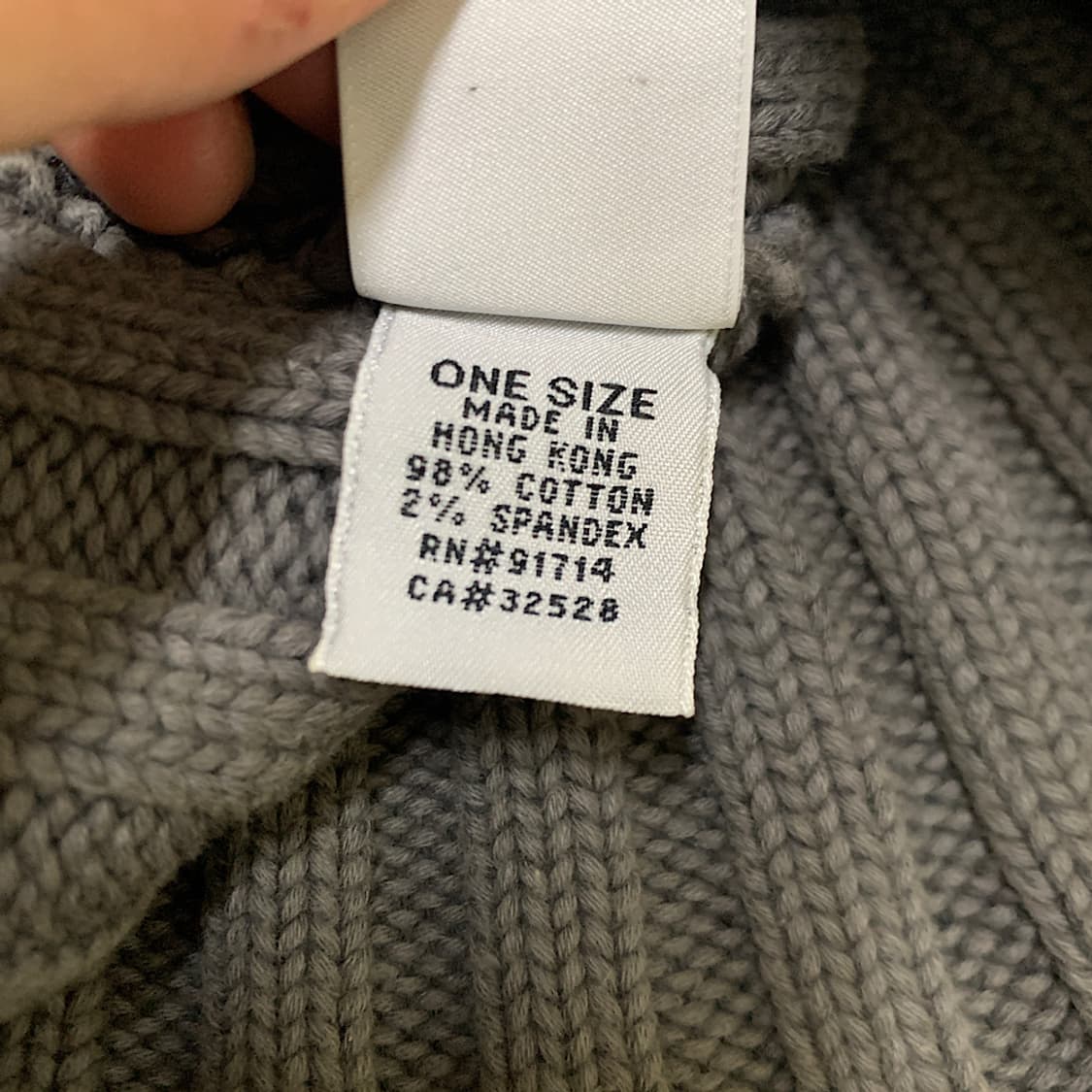 아르마니 익스체인지 y2k 골지 비니 상품이미지4