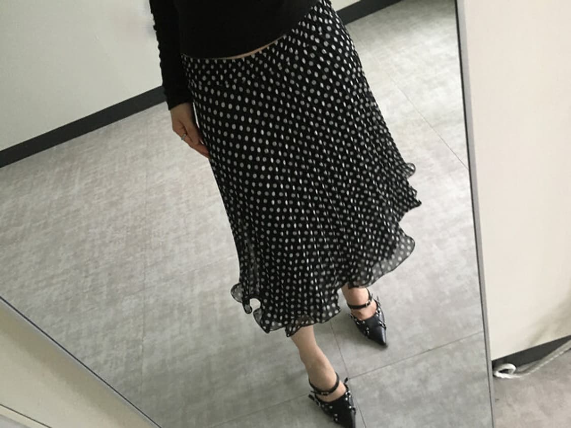 dot frill skirt 상품이미지4