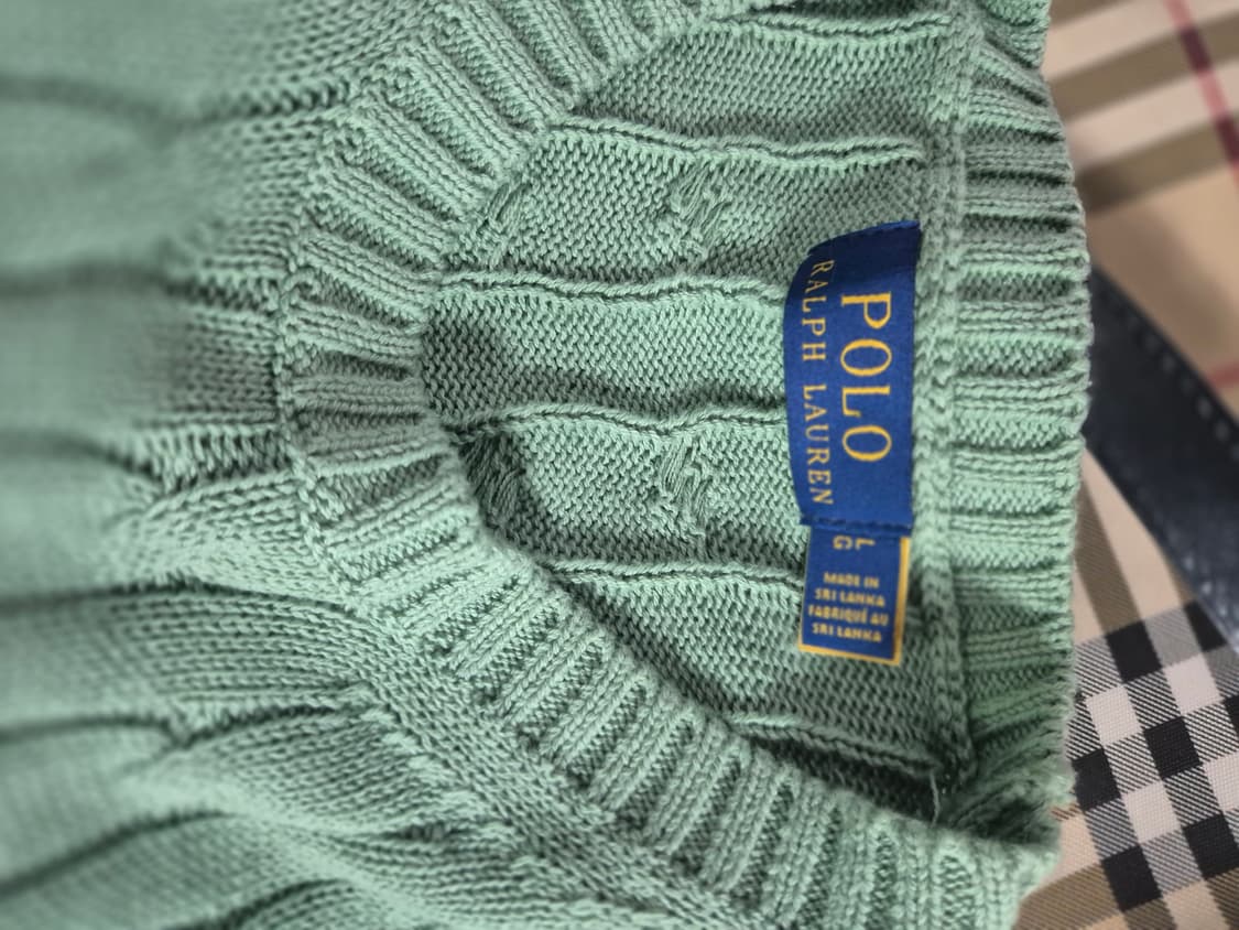 폴로 랄프로렌 케이블 니트 그린 상품이미지3