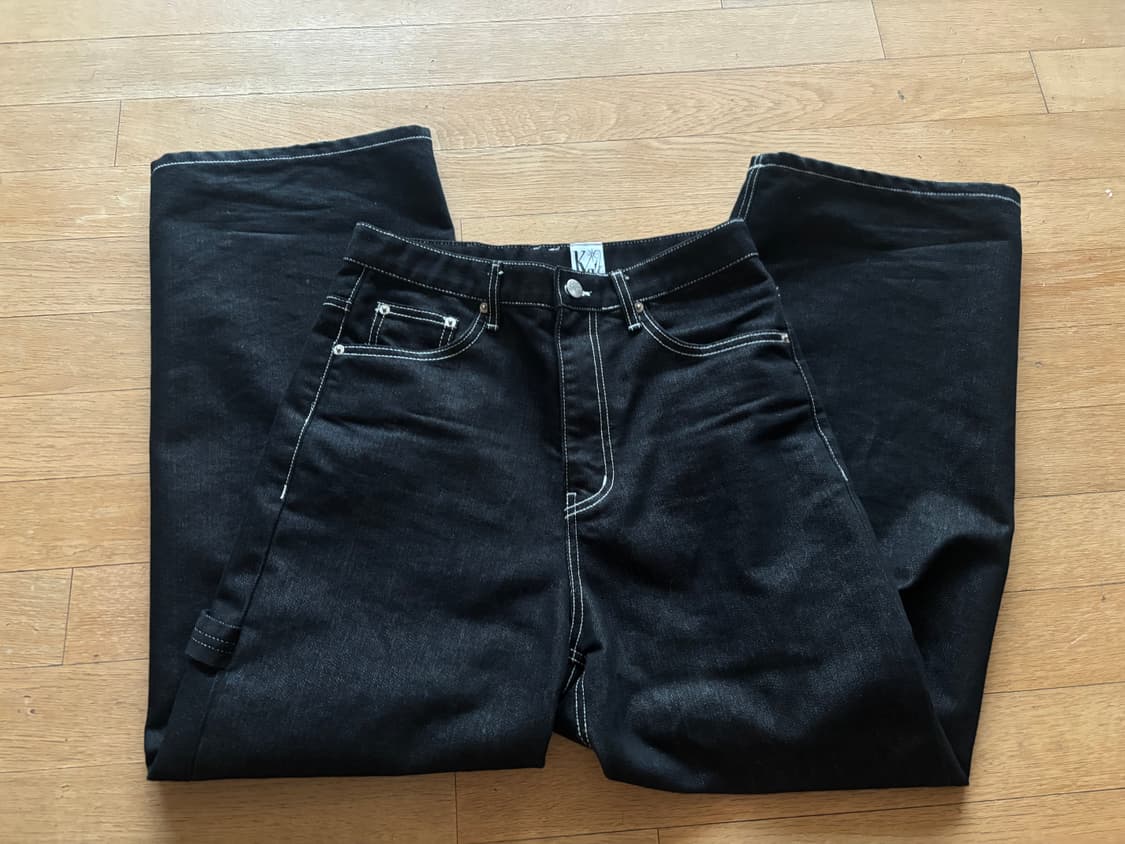 카시코 논페이드 데님 블랙 상품이미지3