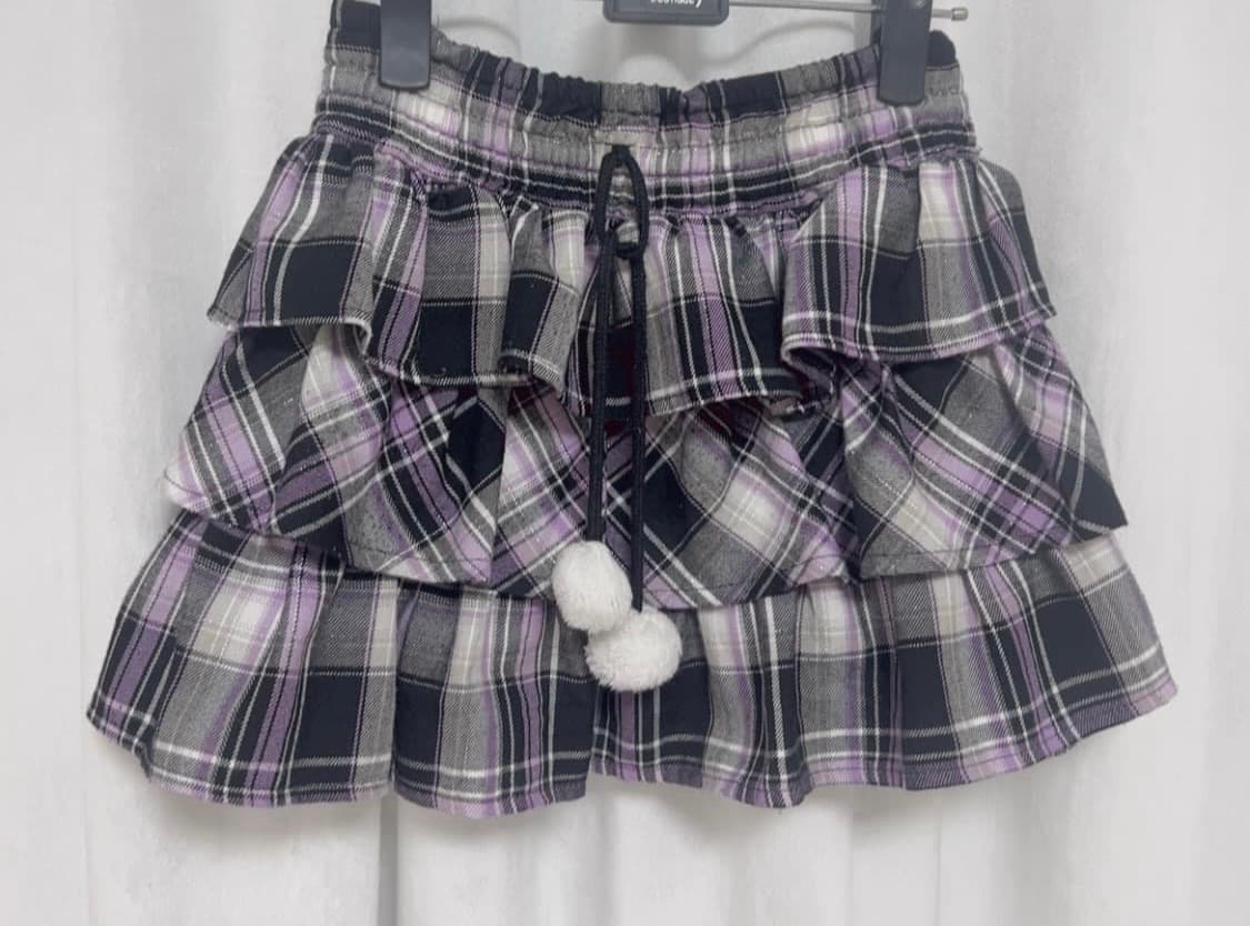 일브 히메갸루 프릴 폼폼 캉캉 스커트 치마 핀터 빈티지 트랄라라리즈리사 상품이미지2