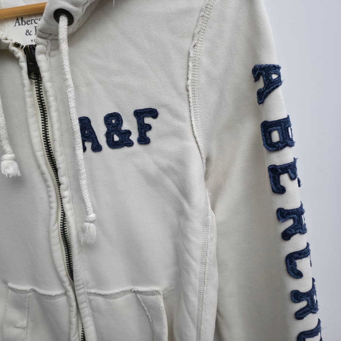 [S] 아베크롬비 화이트 후드집업 상품이미지4