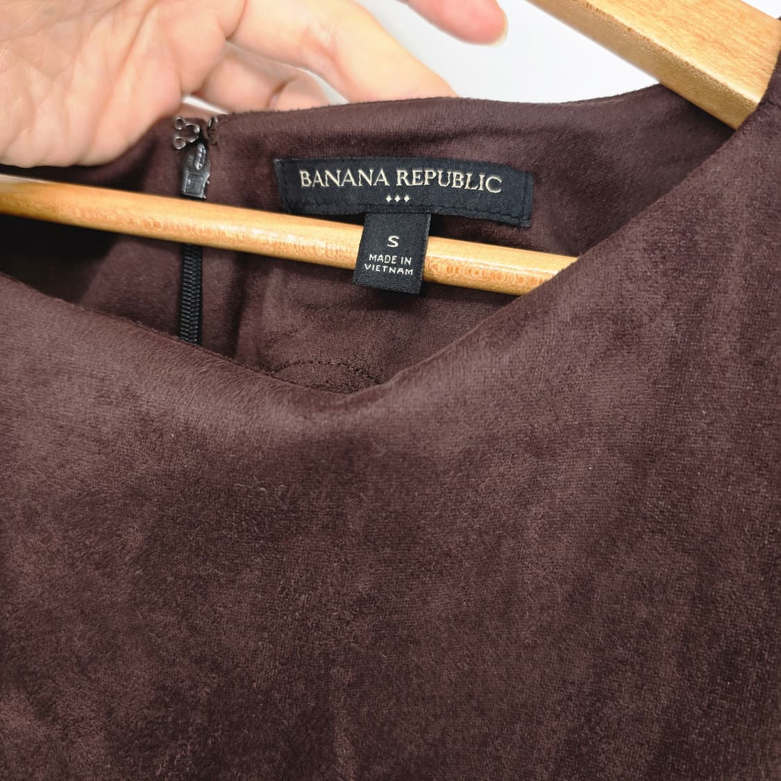 BANANA REPUBLIC 슬리브리스 스웨이드 원피스 상품이미지3