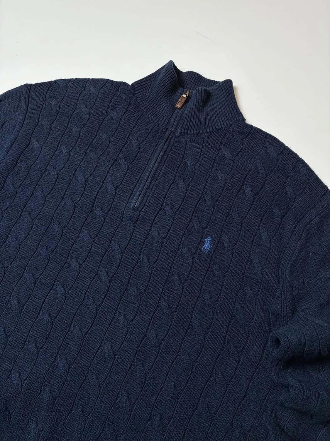 폴로 랄프로렌 꽈배기 하프 집 니트 PN8255 상품이미지2