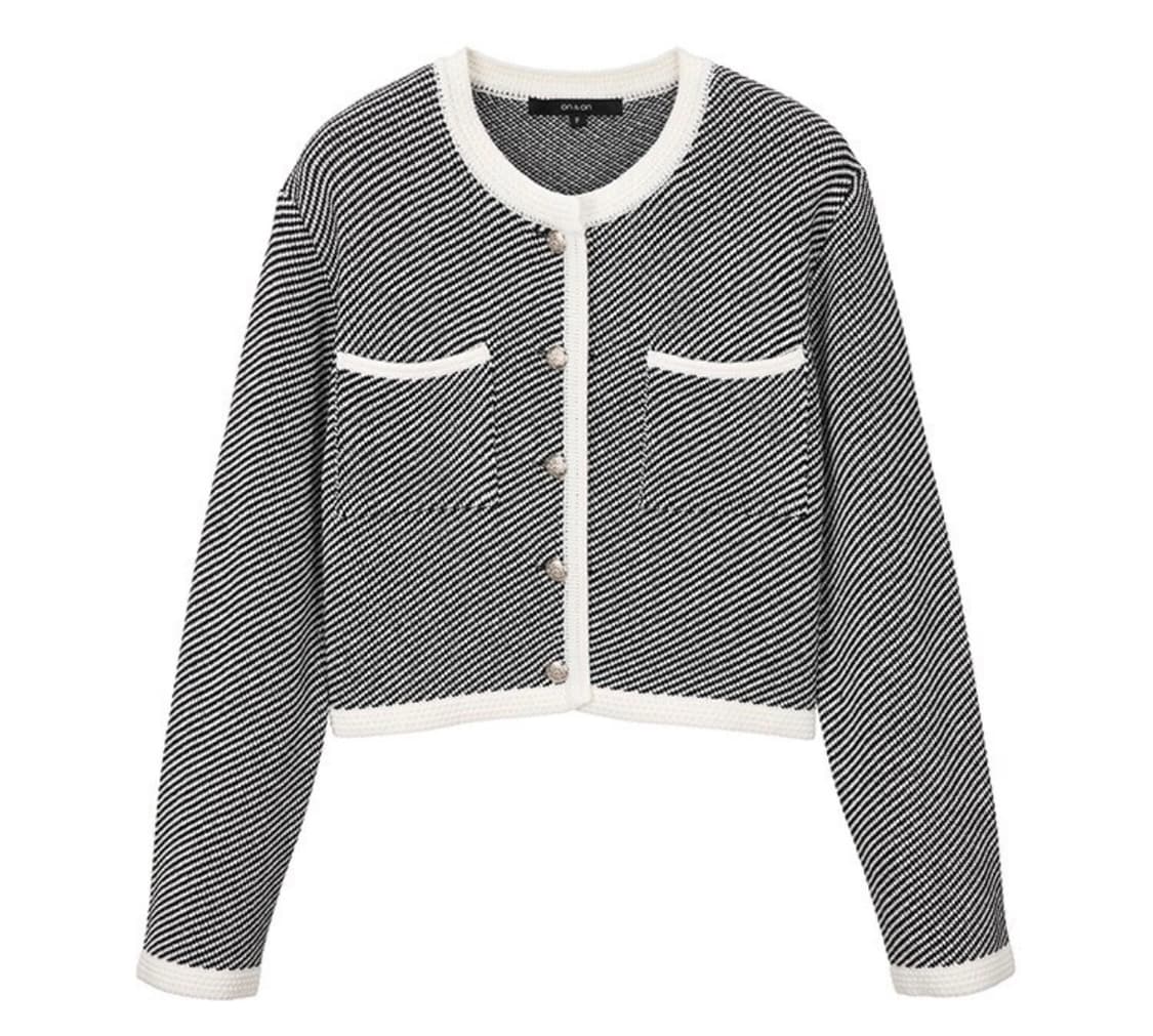 온앤온 diagonal striped cardigan 상품이미지5