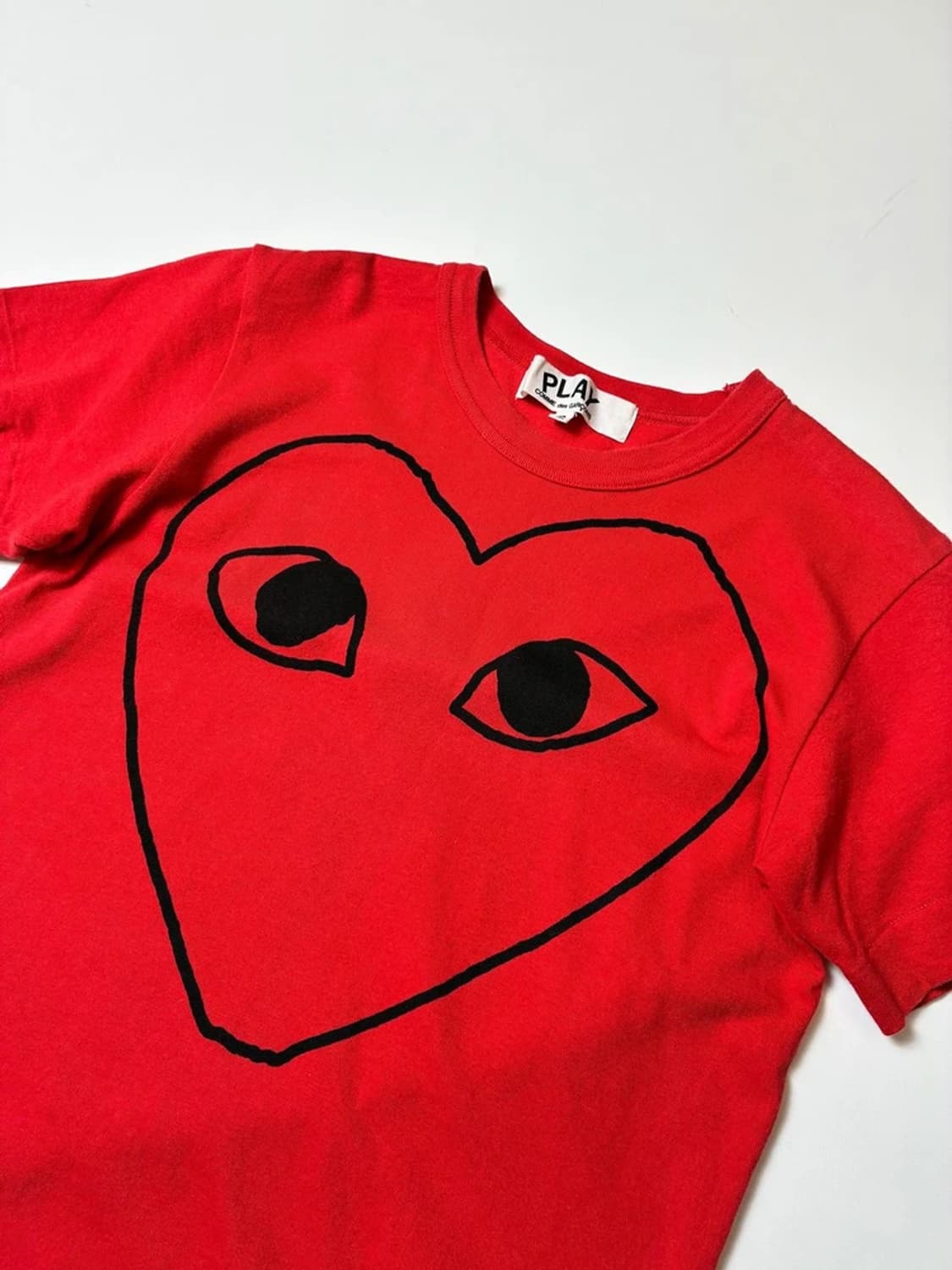 꼼데가르송 10's 라인 하트 반팔 티셔츠 PN8574 상품이미지2