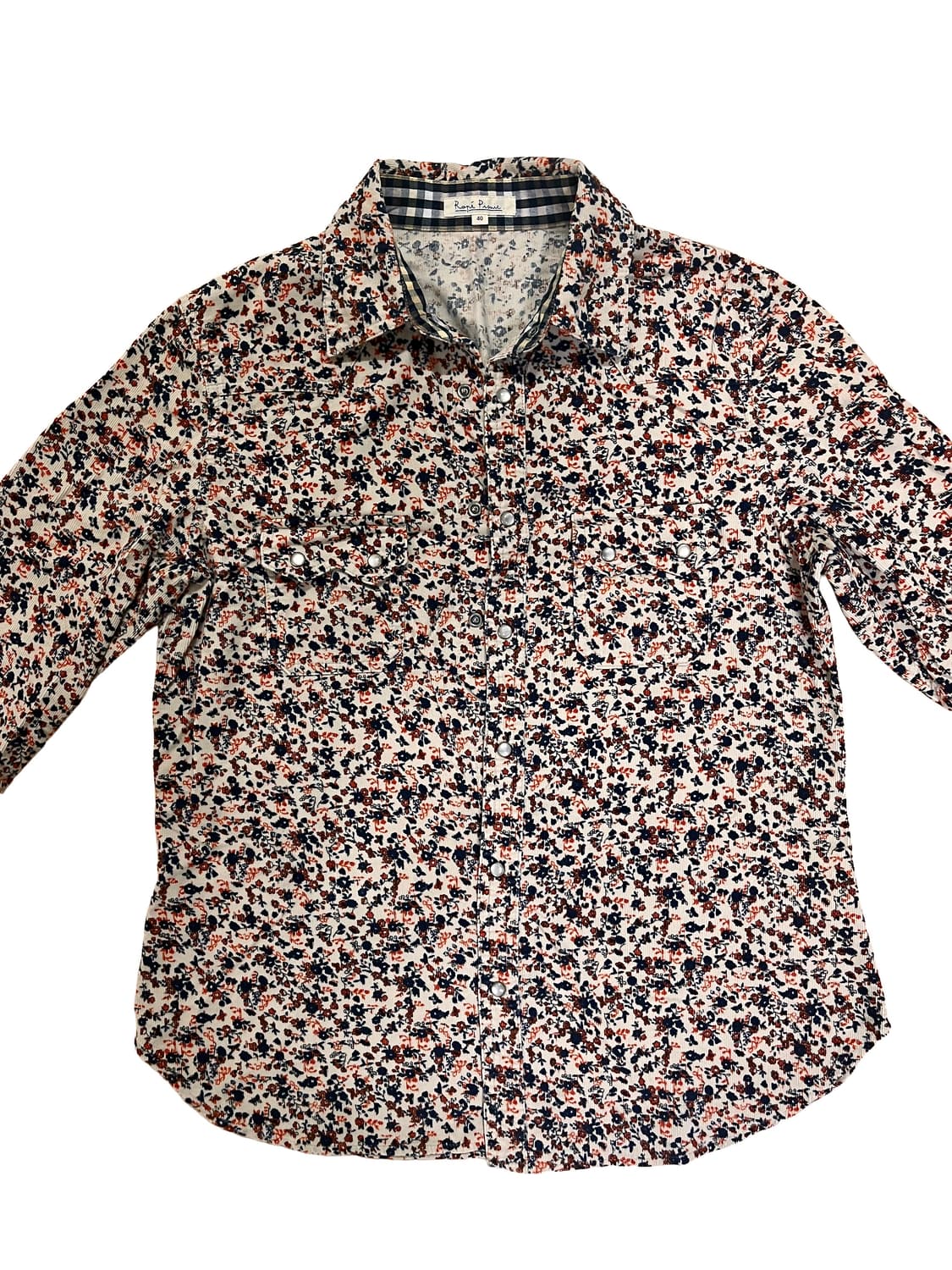 ropé picnic 플로럴 코듀로이 셔츠 상품이미지4