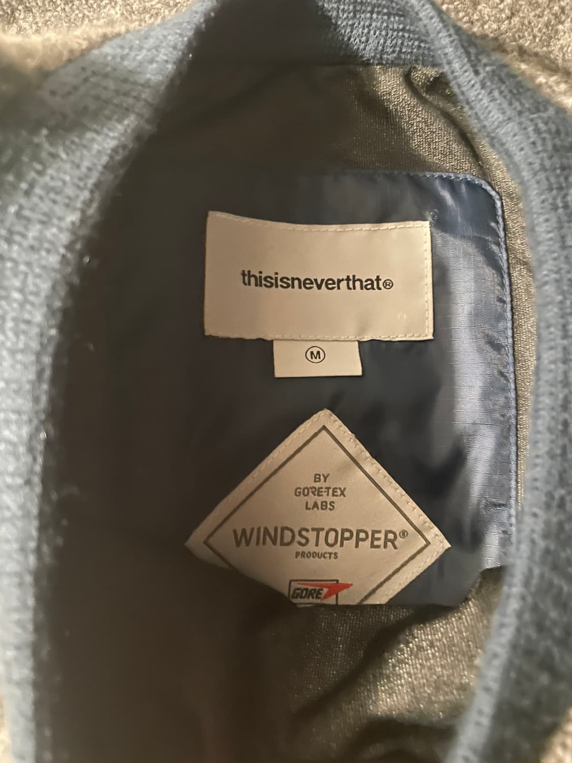 디스이즈네버댓 x 고어텍스 윈드스토퍼 울 플리스 크루 헤더그레이 상품이미지5