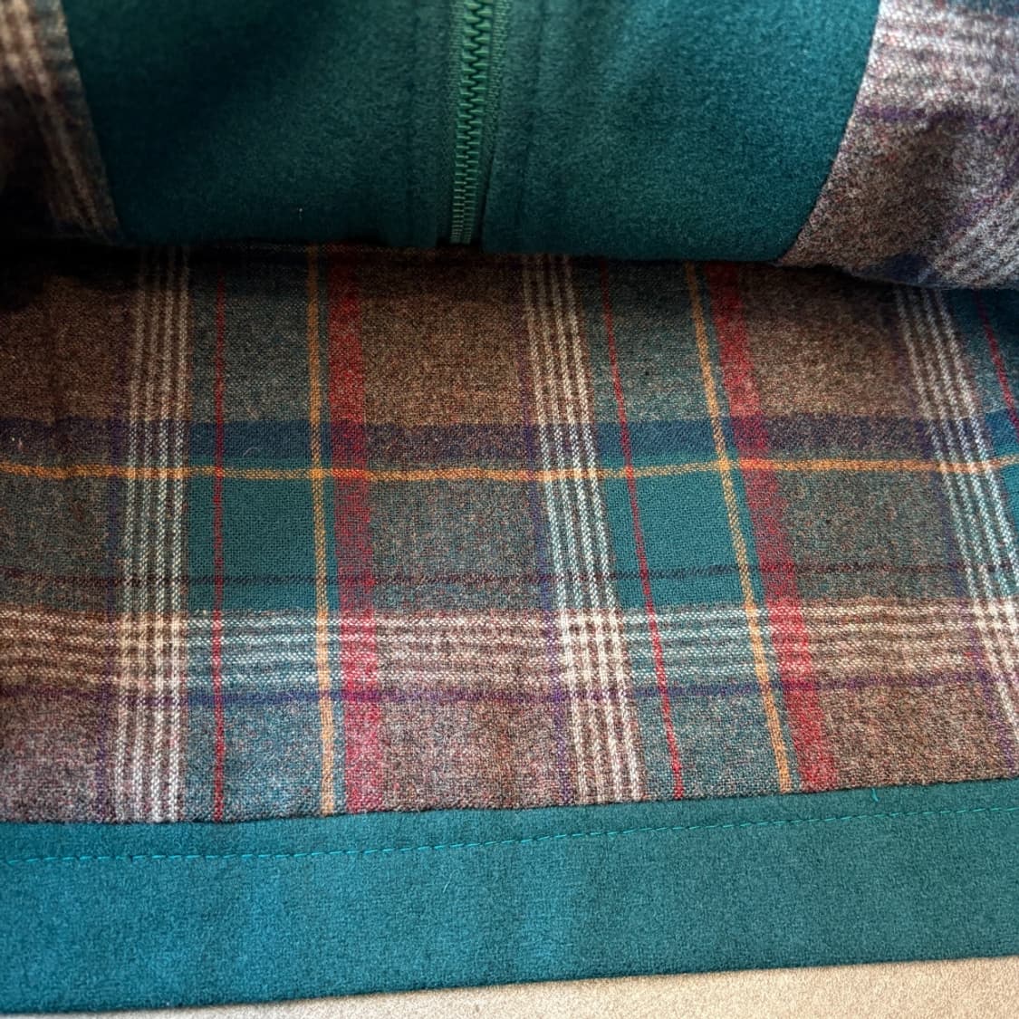 90s 90년대 미국 생산 펜들턴 그린 울 블루종 자켓  상품이미지6