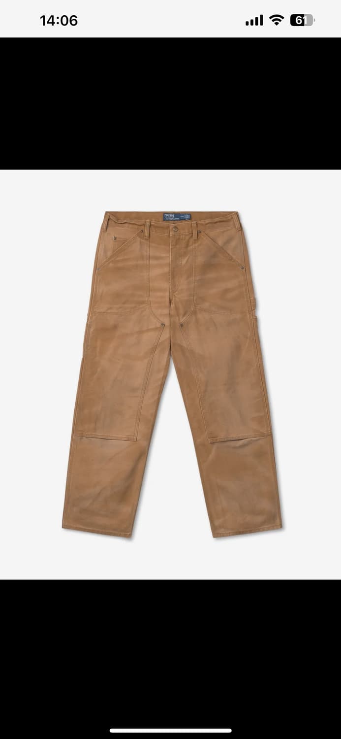 폴로 캔버스 카펜터 팬츠 브라운 32/32(33-34사이즈감) 새제품 상품이미지1