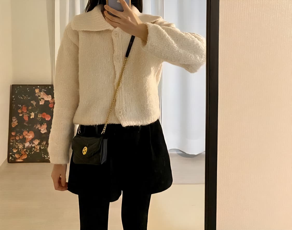 오스트카카 크누트 퀄팅 미니 블랙 가방 상품이미지4