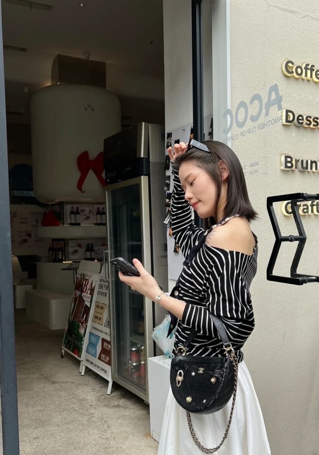 샤넬뷰티 메쉬 반달 그물백 호보백 파우치 세트  상품이미지10