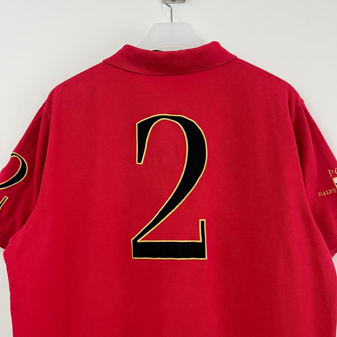 폴로 랄프로렌 블랙워치 빅포니 레드 반팔 카라티 105 상품이미지6