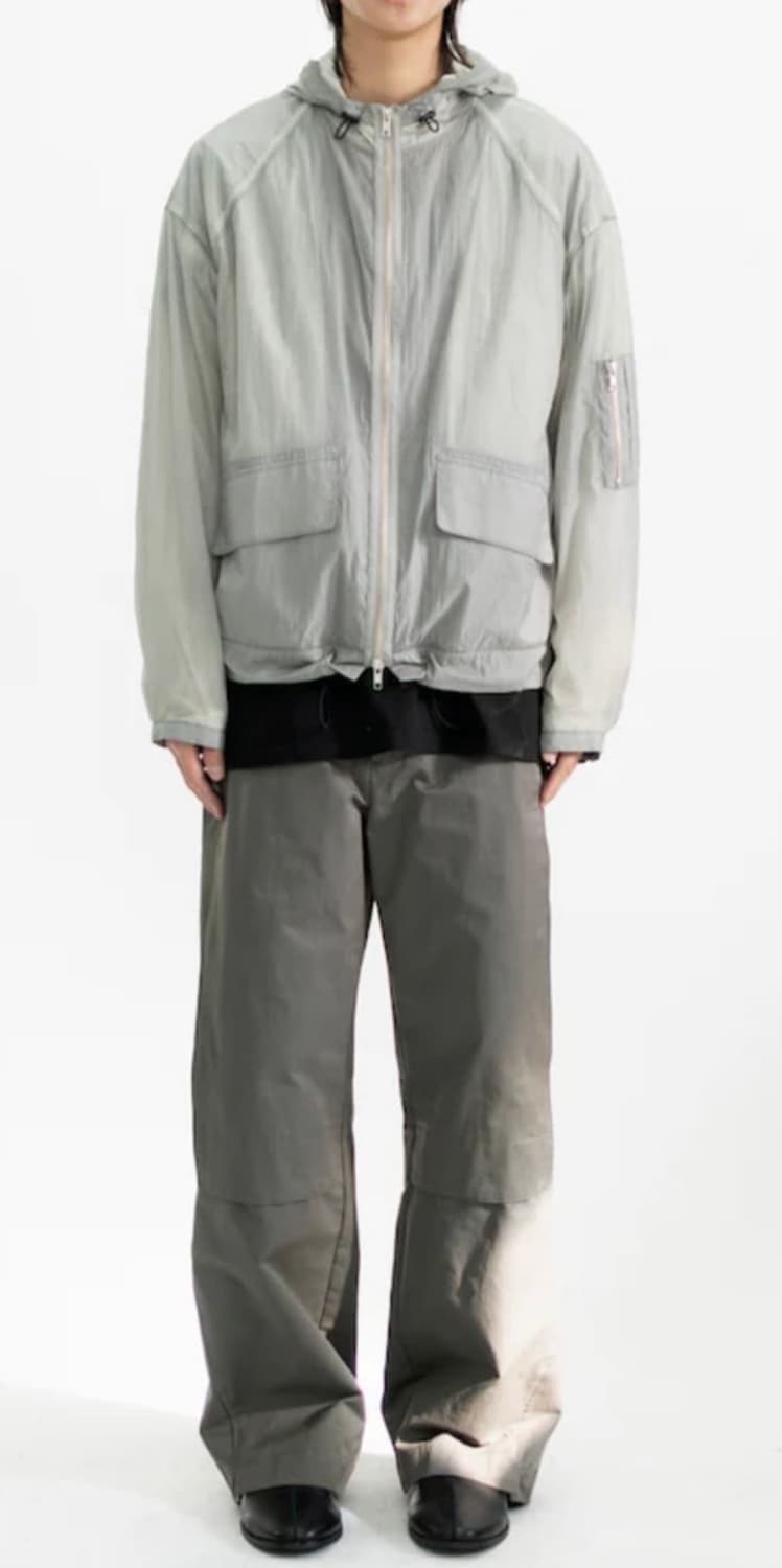 폴리테루 핸드 다이드 파카 그레이 4size 상품이미지4