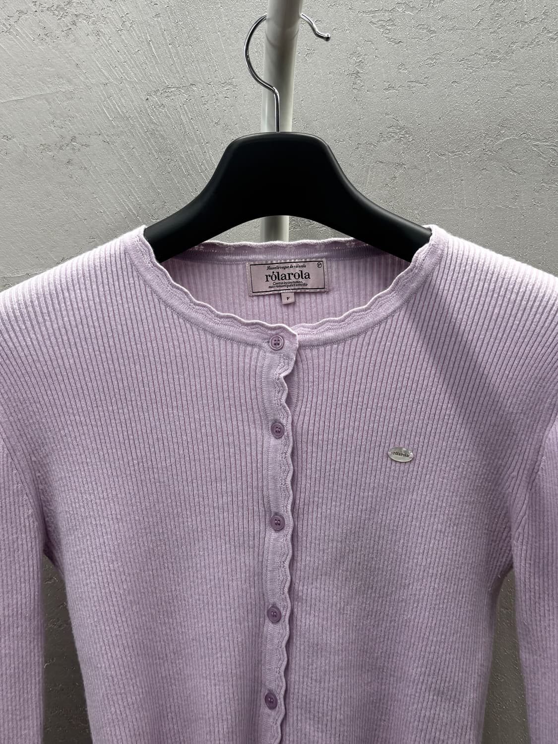 롤라롤라 라벤더 골지 가디건 FREE 상품이미지3