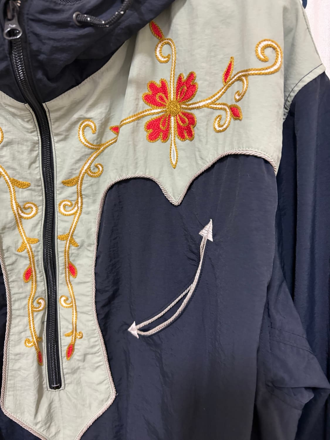 캐피탈 나일론 태피터 투톤 테네시 캑터스 플라워 파카 상품이미지9